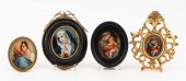 FOUR ECCLESIASTICAL MINITURE P