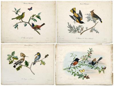 Four Edouard Travies prints