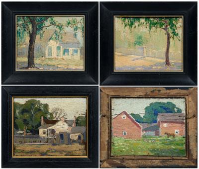 Four Elisha Keith paintings (Elisha