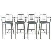 FOUR EMECO "NAVY" BARSTOOLSbru