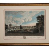 Four English Hand-Colored Land