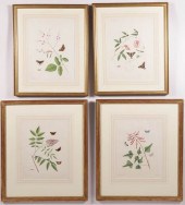 FOUR ENGLISH HANDCOLORED PRINT