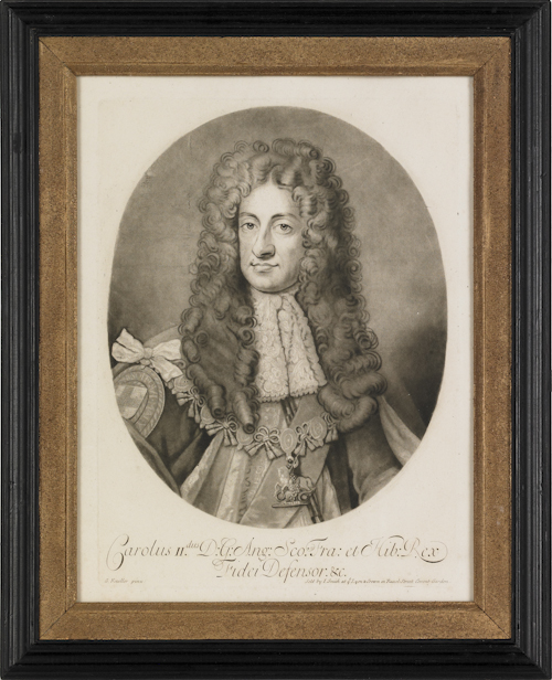 Four English mezzotints of