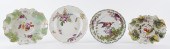 FOUR ENGLISH PORCELAIN DISHES
