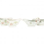 Four English Porcelain Sauce B