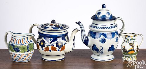 FOUR ENGLISH PORCELAIN