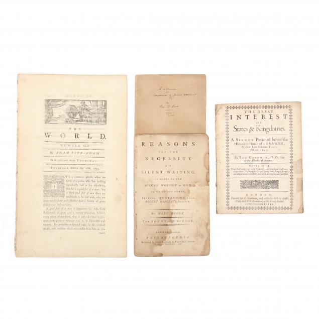FOUR ENGLISH SERMONS, 17TH AND 18TH