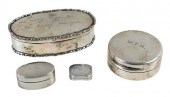 FOUR ENGLISH SILVER ITEMS19th/