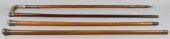 FOUR ENGLISH SILVER-TOPPED AND