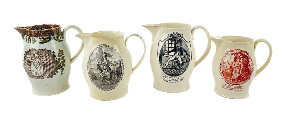 FOUR ENGLISH SOFT-PASTE PORCELAIN