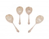 FOUR ENGLISH STERLING SILVER B