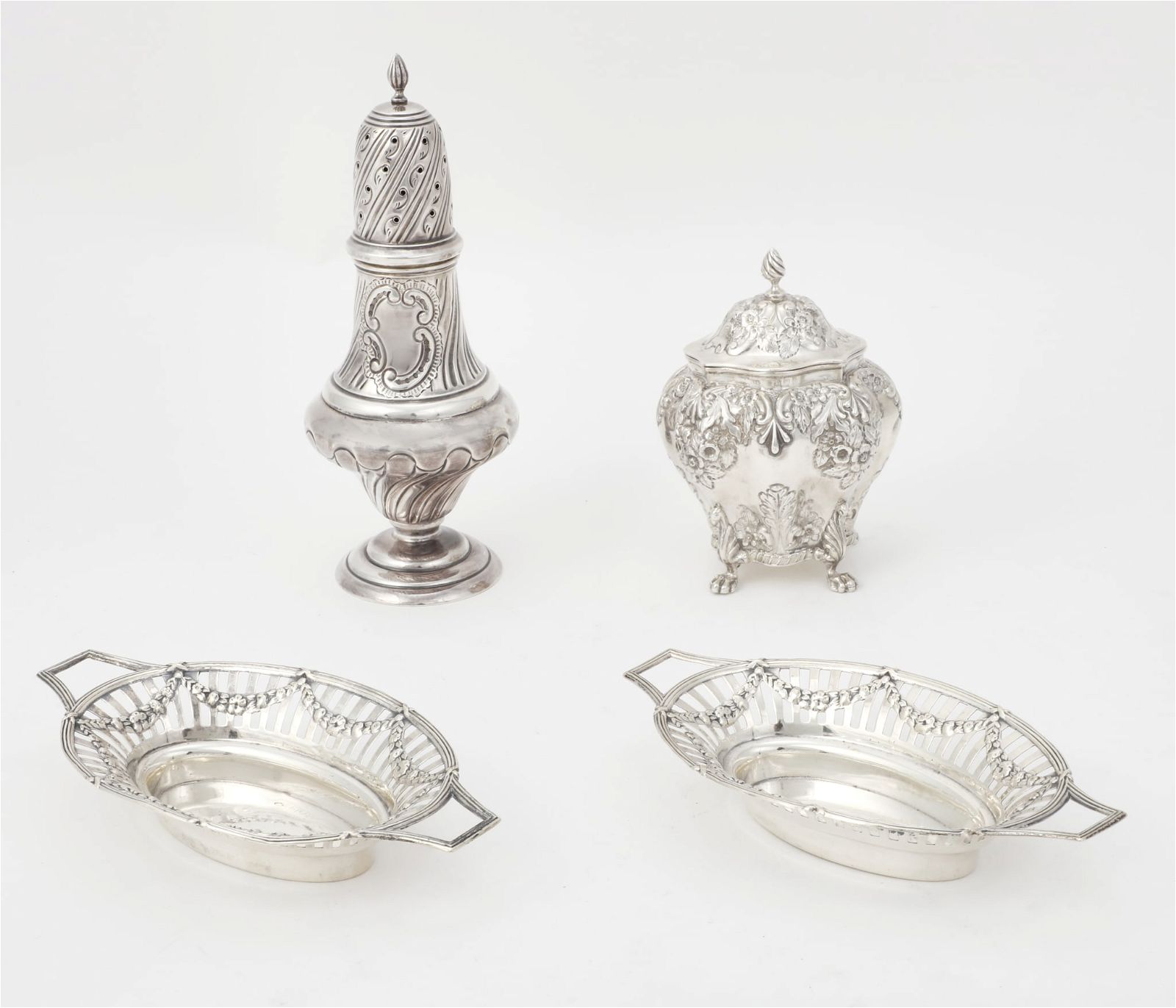 FOUR ENGLISH STERLING SILVER