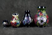 FOUR ENGLISH WILLIAM MOORCROFT