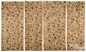 FOUR ENGLISH WOOL ON LINEN CRE