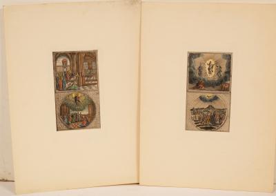 Four engravings of the Ascension