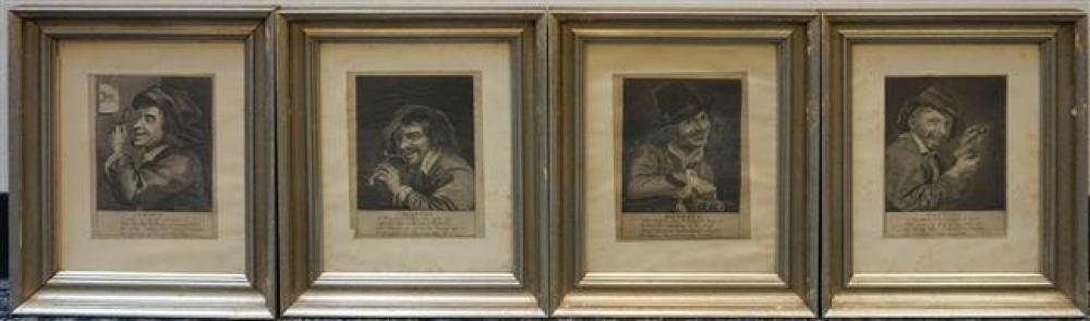 FOUR ENGRAVINGS OF THE SENSES,