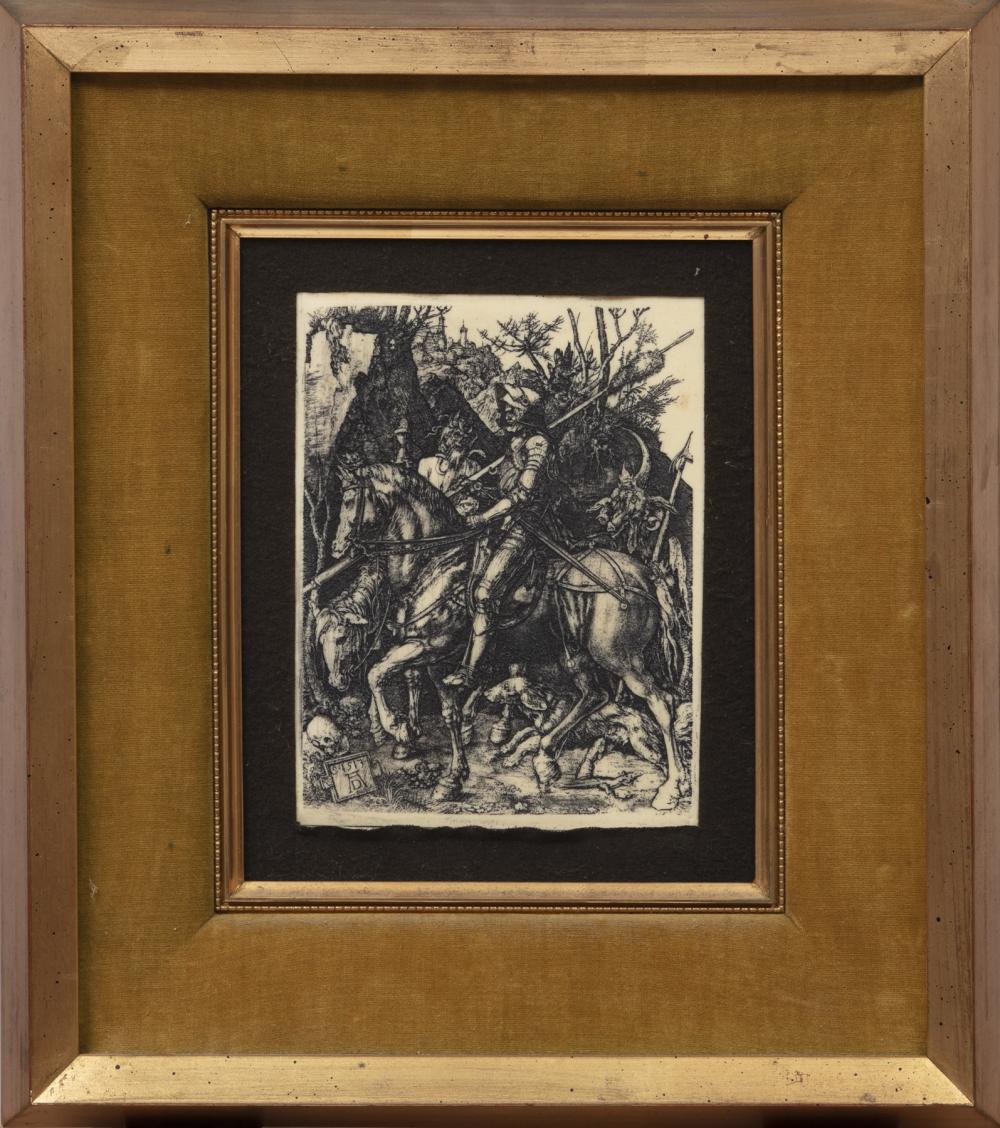FOUR ENGRAVINGS ON RESINFour