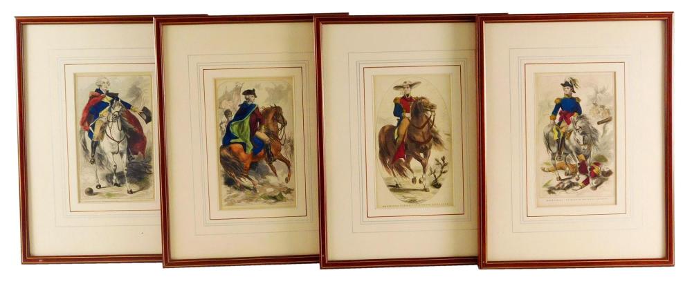 FOUR EQUESTRIAN PORTRAITS OF