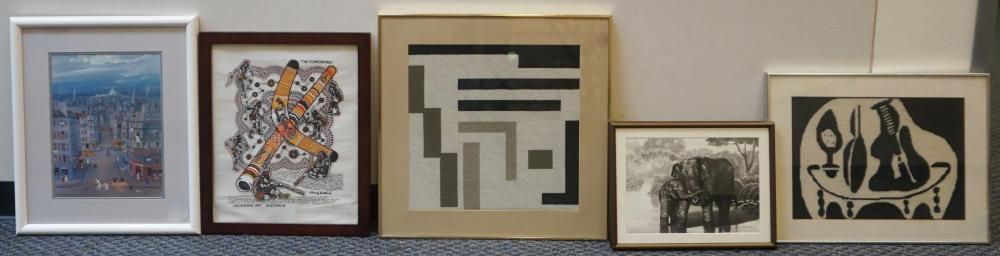 FOUR ETHNOGRAPHIC TYPE ARTWORKS,