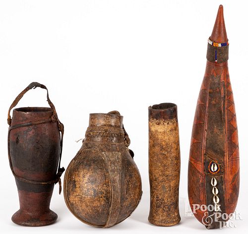 FOUR ETHNOGRAPHIC VESSELSFour