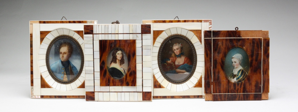 FOUR EUROPEAN MINIATURE
