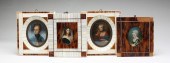 FOUR EUROPEAN MINIATURE PORTRA
