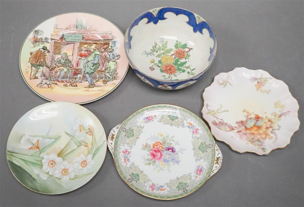 FOUR EUROPEAN PORCELAIN PLATES