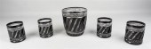 FOUR FABERGE BLACK CUT TO CLEA