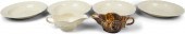 FOUR FEATHERED EDGE CREAMWARE