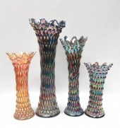 FOUR FENTON "RUSTIC" CARNIVAL