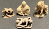 FOUR FIGURAL CARVINGSFour Figu