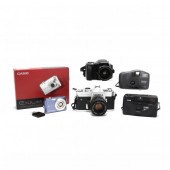 FOUR FILM CAMERAS AND A DIGITA