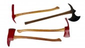 FOUR FIRE AXES 19TH/20TH CENTU