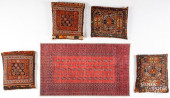 FOUR FLATWEAVE SADDLEBAG PILLO