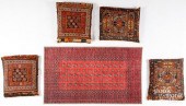 FOUR FLATWEAVE SADDLEBAG PILLO