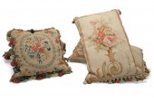 FOUR FLORAL ACCENTS PILLOWS, T