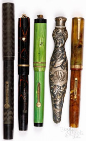 FOUR FOUNTAIN PENS &AMP; A SCE