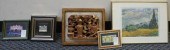 FOUR FRAMED ARTWORKS, INCLUDIN