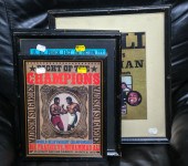 FOUR FRAMED BOXING RELATED ITE