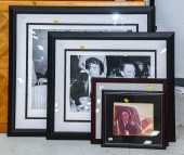 FOUR FRAMED CELEBRITY PHOTOS I