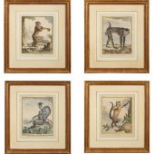 Four Framed Copper Plate Engra
