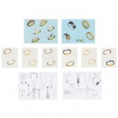 FOUR FRAMED DRAWING GROUPS OF