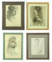FOUR FRAMED DRAWINGS (AMERICAN