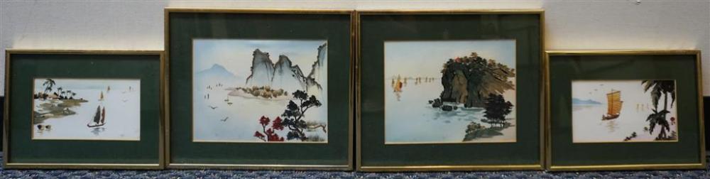 FOUR FRAMED EAST ASIAN MIXED