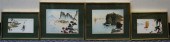 FOUR FRAMED EAST ASIAN MIXED M