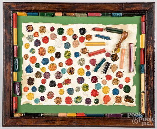 FOUR FRAMED GROUPS OF WRITING
