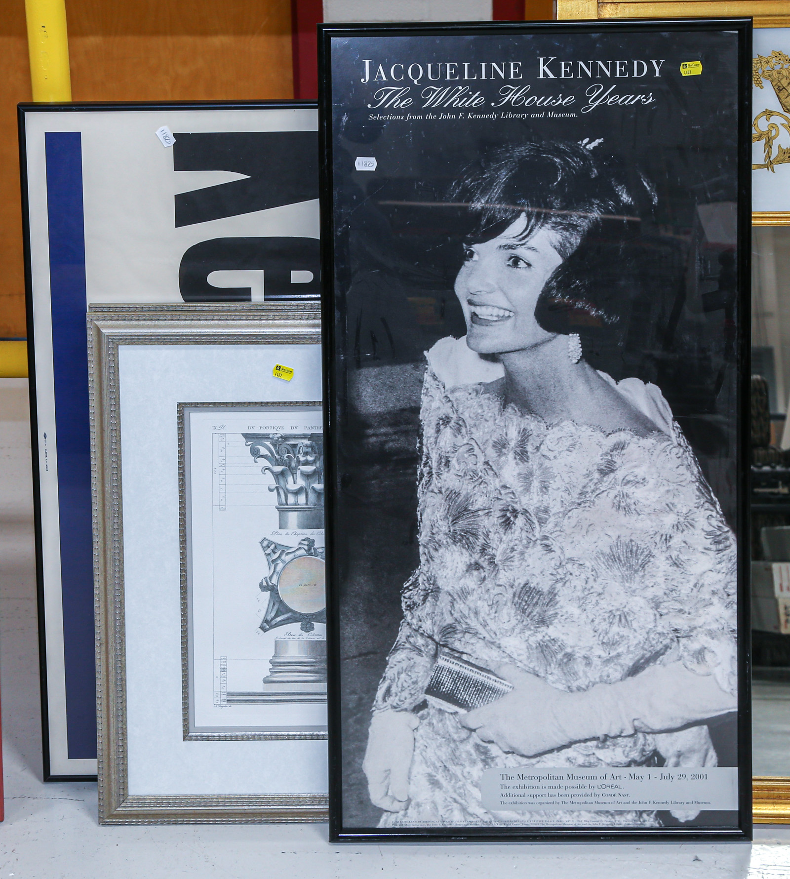 FOUR FRAMED ITEMS Including two