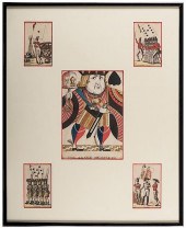 FOUR FRAMED “JEU DE DRAPEAUX”