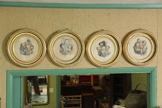 FOUR FRAMED LITHOGRAPHS. All