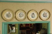FOUR FRAMED LITHOGRAPHS. All h